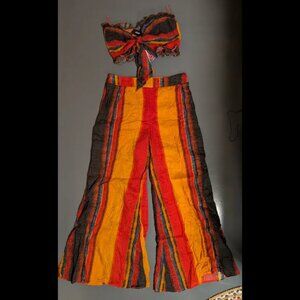 Wild West Boho Set In Striped Orange XL